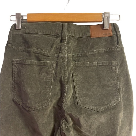 Madewell 10” High Rise Skinny Corduory Pants Grey 26” Waist - Picture 5 of 6